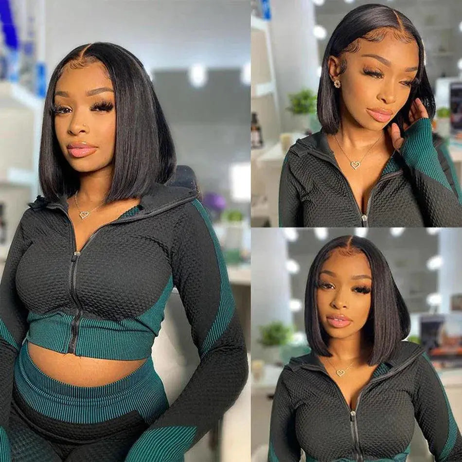 Premium Brazilian Human Hair Straight Lace Front Wig