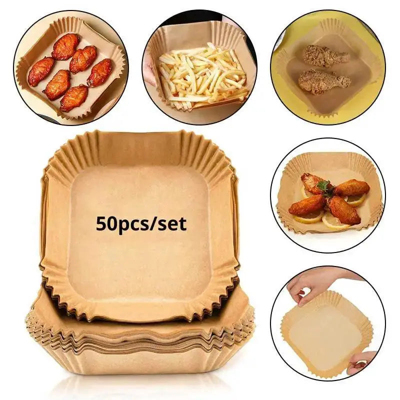 Air Fryer Parchments Grease Free Eco Friendly Heat Resistant