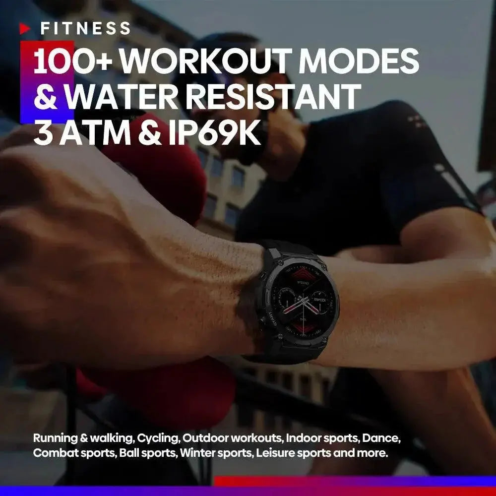 Zeblaze Vibe 7 Pro Rugged Military Smartwatch AMOLED Display