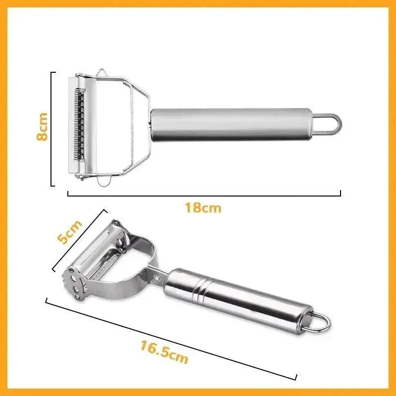 Effortless Stainless Steel Peeler With Double Blade