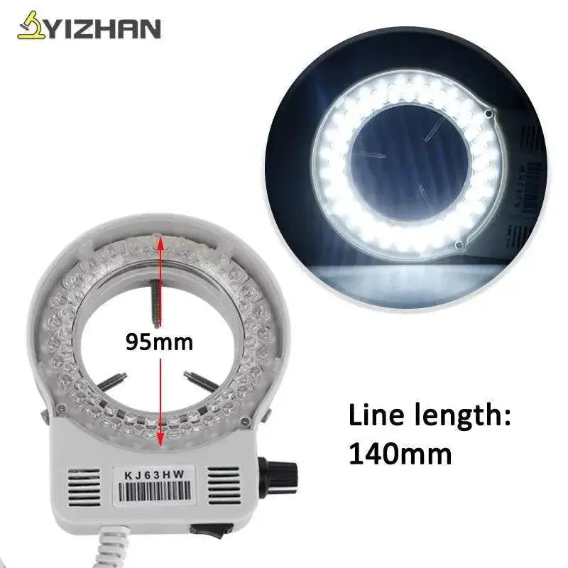 Adjustable LED Ring Light for Microscopy and Photography