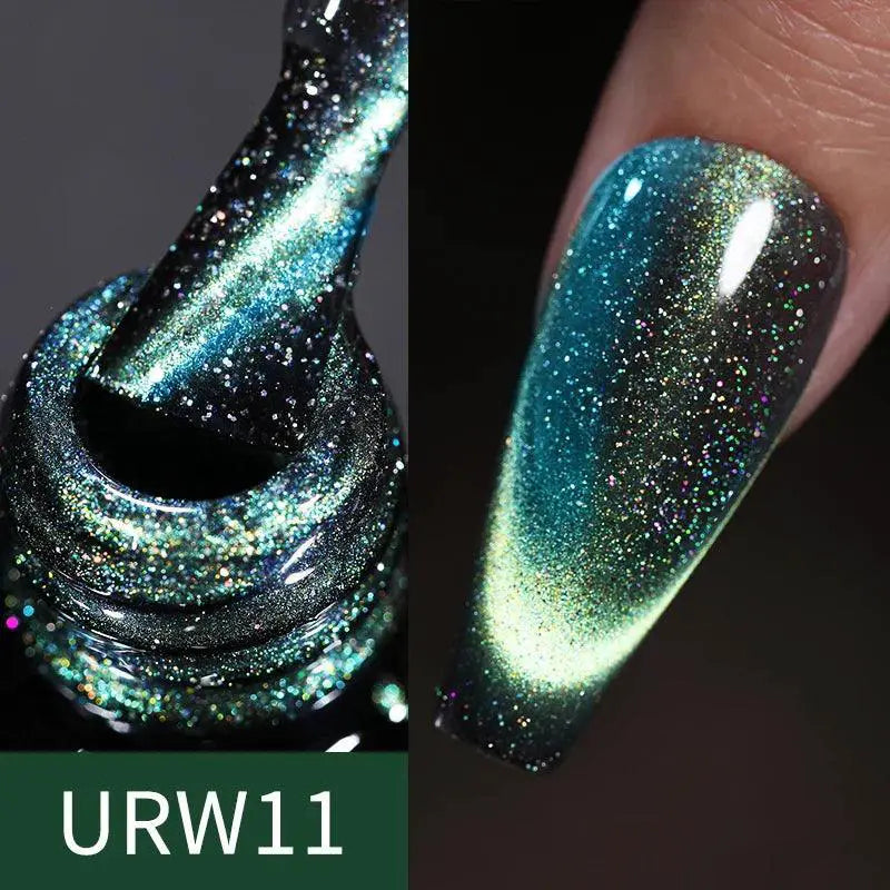 Cat Eye Gel Polish Kit Dynamic Glitter Reflective Shine