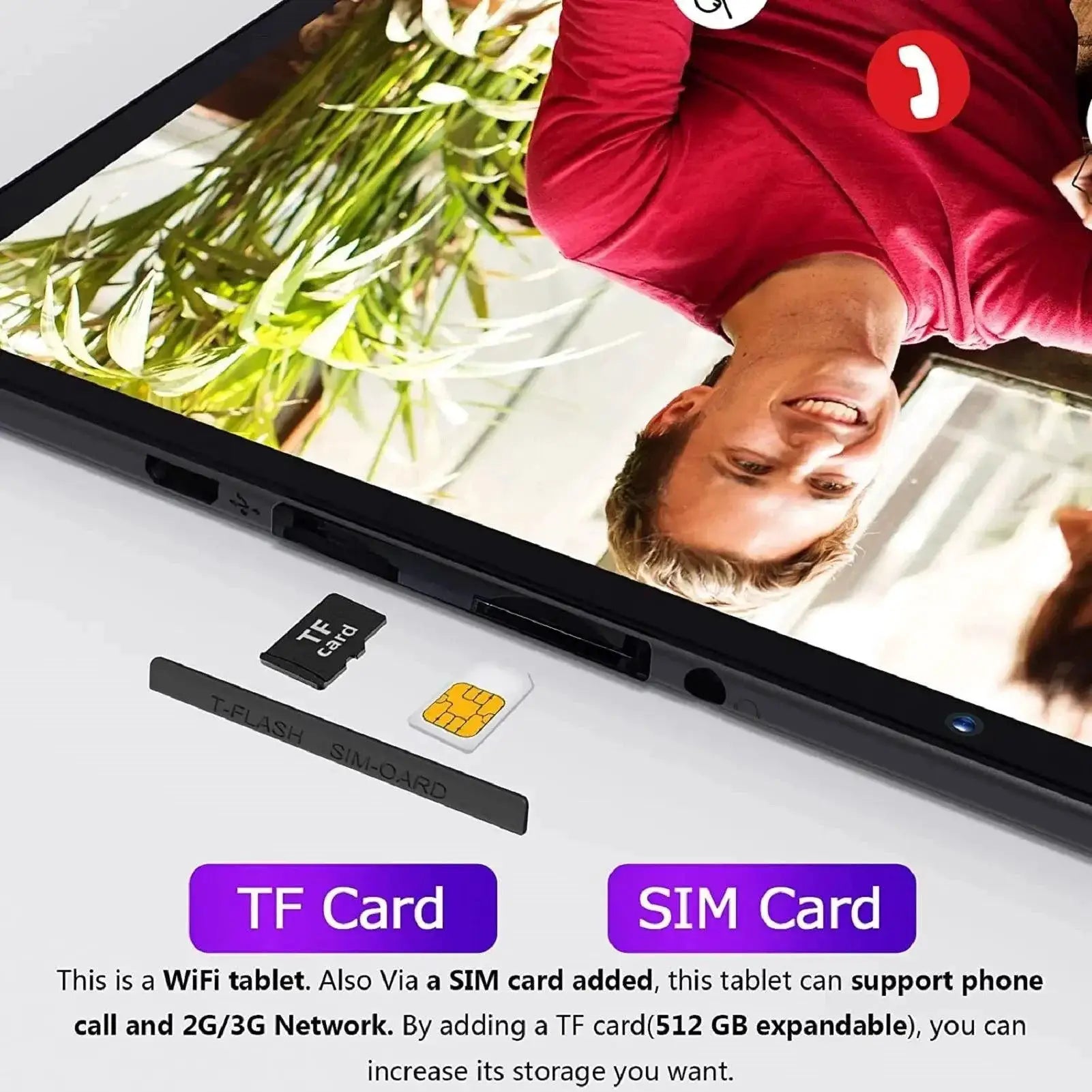 PRITOM 10 Inch Android Tablet Quad Core Dual Cameras