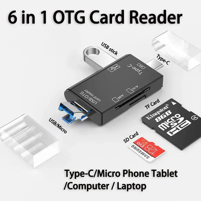 Universal High Speed USB Card Reader Hub For Data Transfer