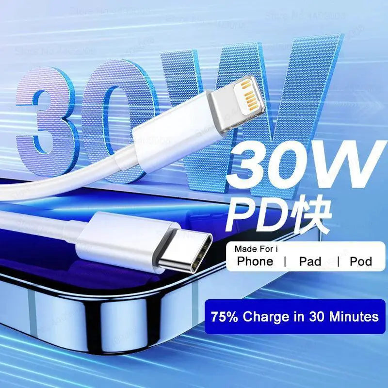 Keai Fast Charging USB C Cable for iPhone 30W PD Charger