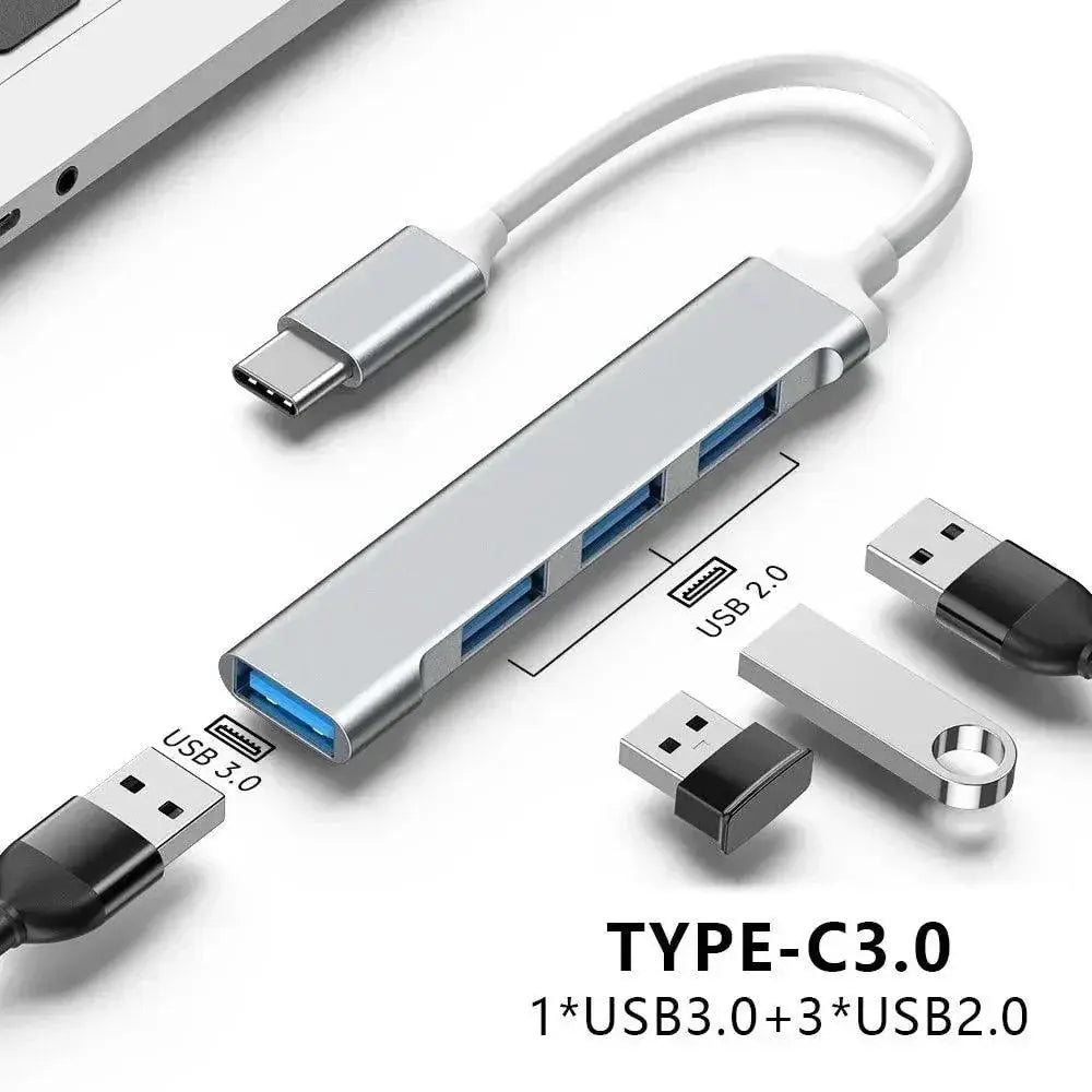 Ultra Slim USB C Hub With SuperSpeed Multi Splitter