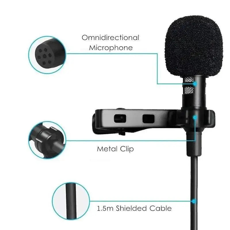 Mini Lavalier Mic Professional Hands Free Audio Solution