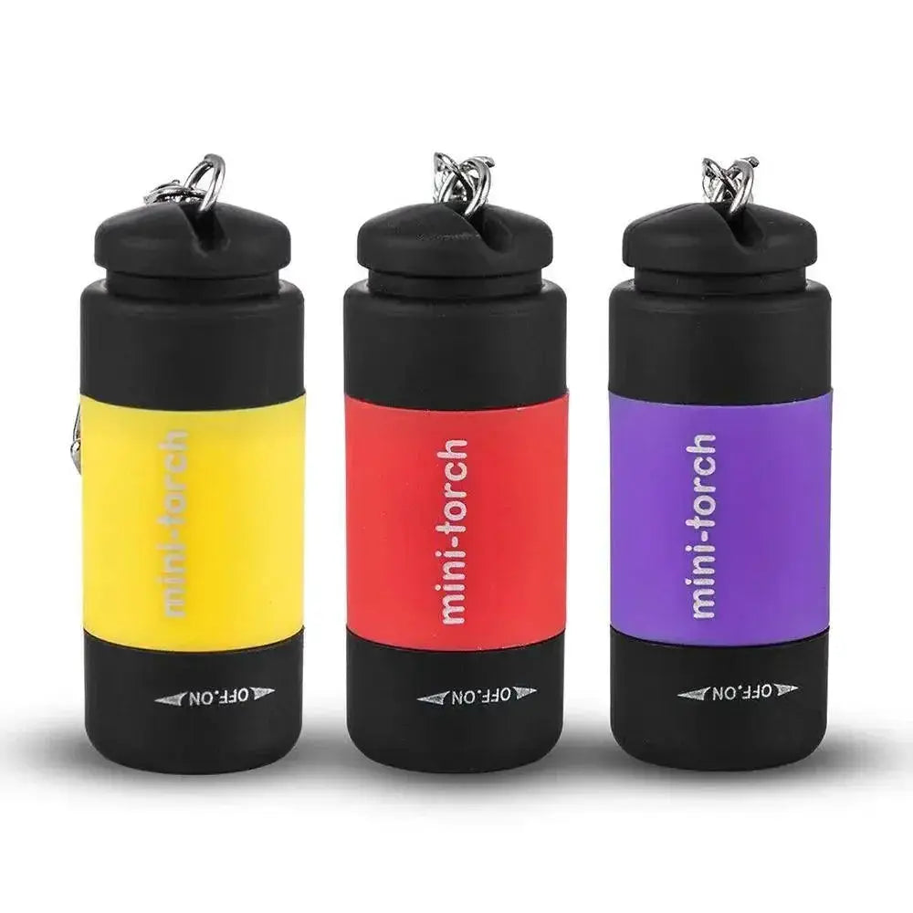 Mini LED Keychain Flashlight Compact Waterproof Torch