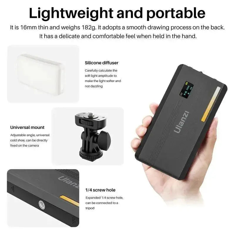 VIJIM Ulanzi VL200 LED Fill Light Panel for YouTube Videos