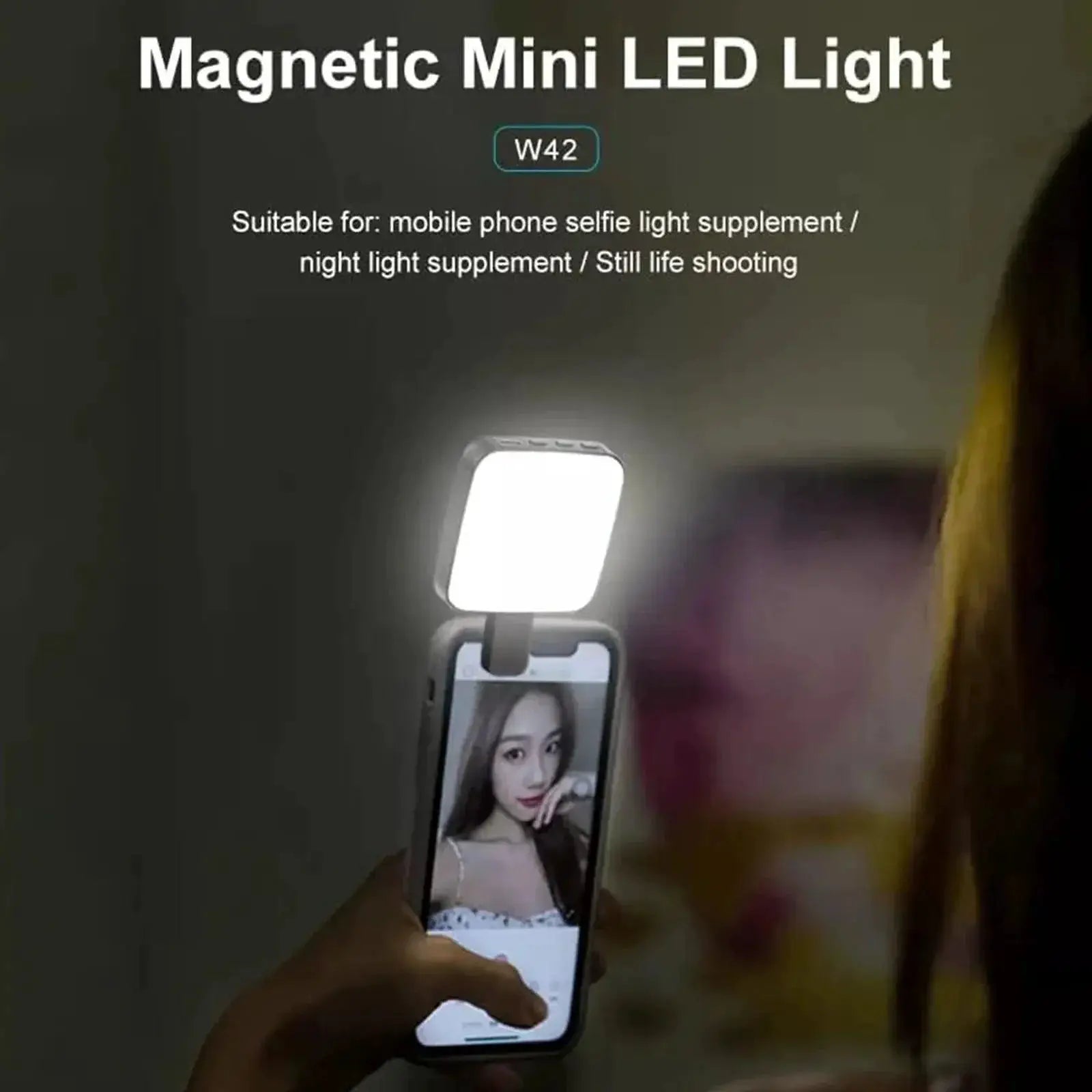 Portable Magnetic LED Makeup Light for Vlogging Use