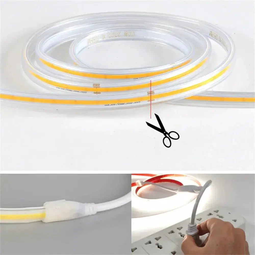 LED Ribbon High Brightness Waterproof COB Strip Lighting