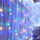 USB Powered LED Curtain Lights Waterproof 8 Modes for Decor