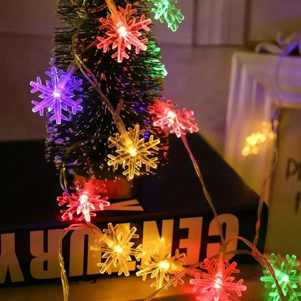 Enchanting Snowflake LED Lights For Holiday Decorating