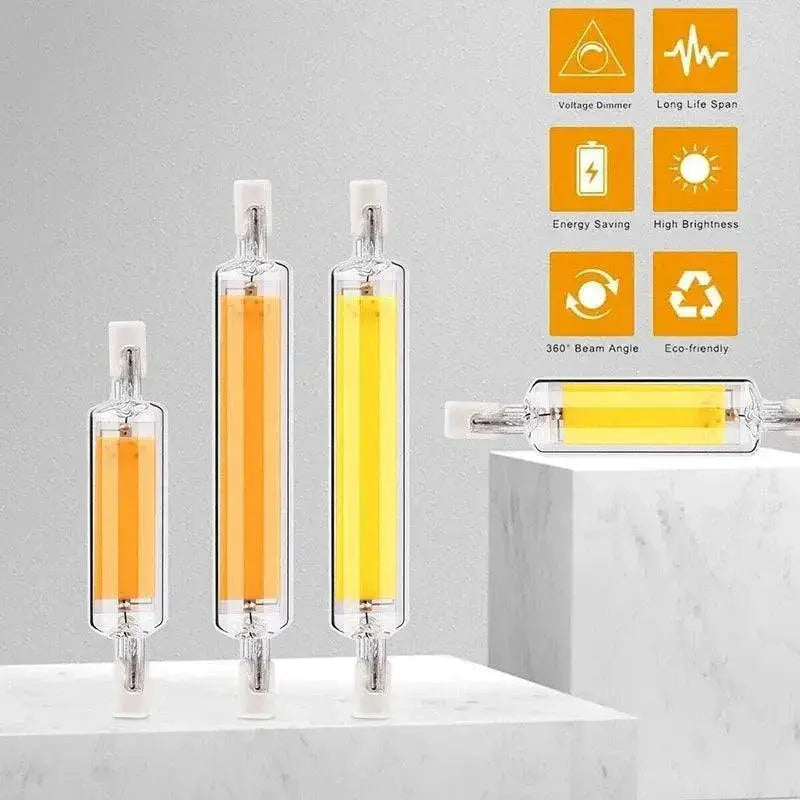LED Glass Tube COB Bulb Ultra Bright Corn Lamp For Spaces