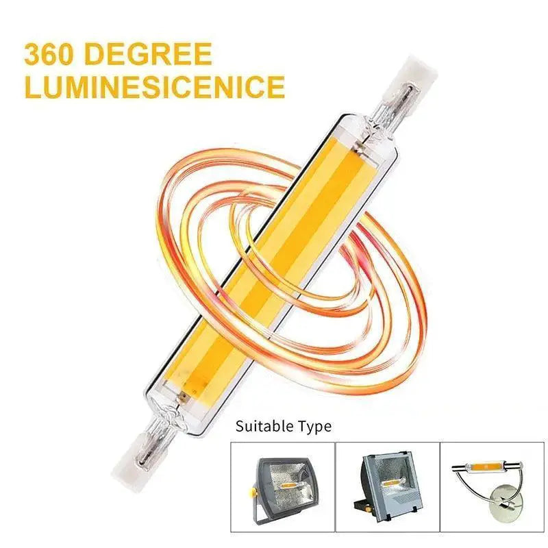 LED Glass Tube COB Bulb Ultra Bright Corn Lamp For Spaces
