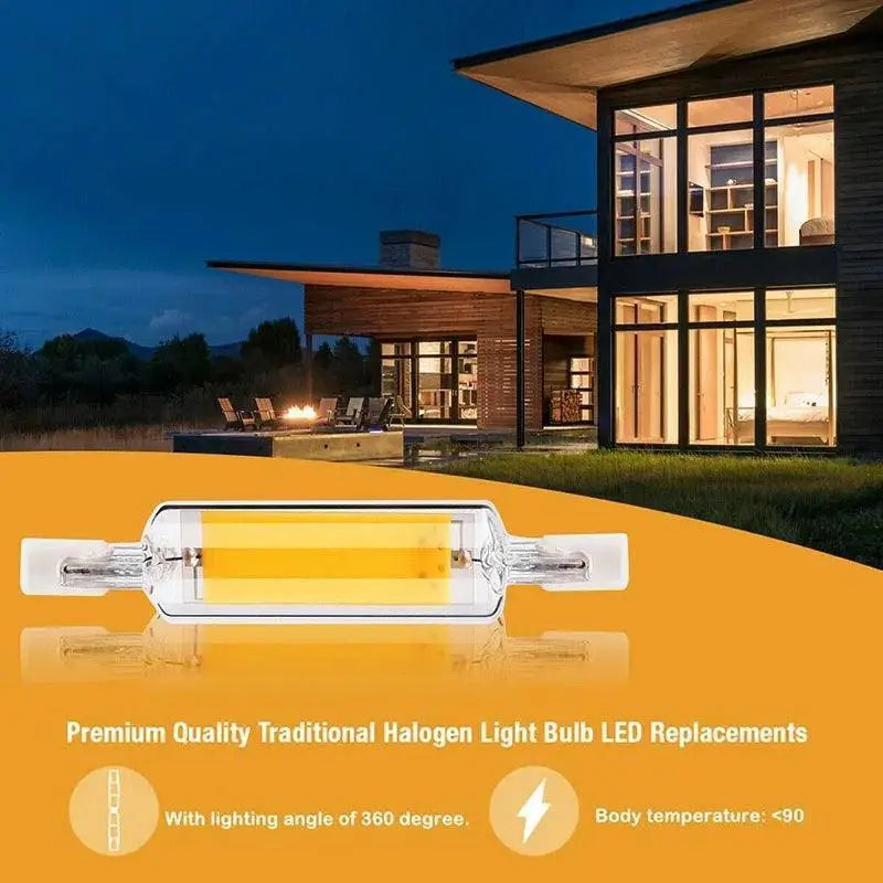 LED Glass Tube COB Bulb Ultra Bright Corn Lamp For Spaces