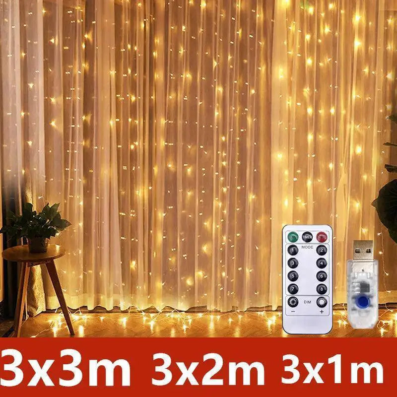 Enchanted LED Curtain Lights For Magical Home Ambiance