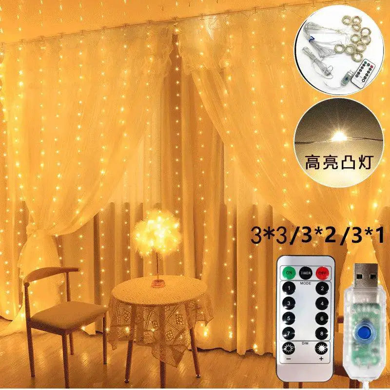 LED Curtain String Lights Transform Your Space Today
