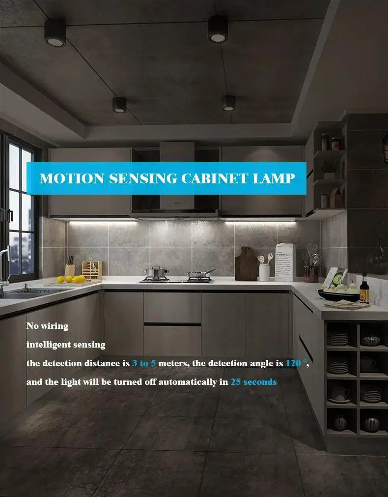 Motion Sensor LED Light For Kitchen Brightness With Auto On
