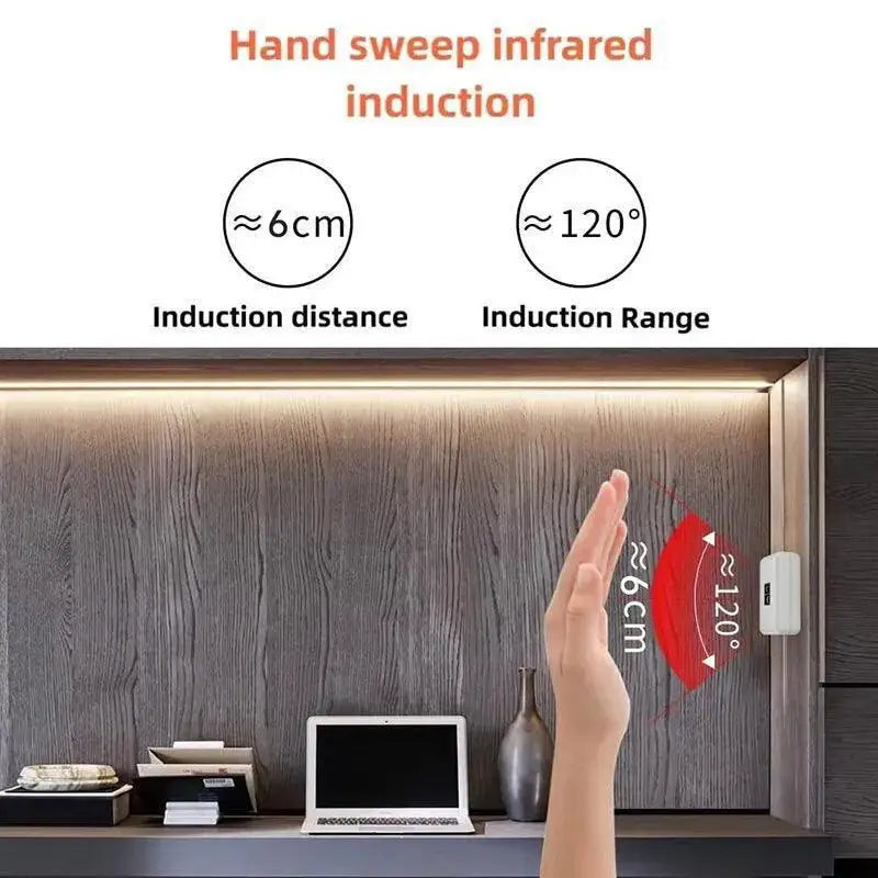 Motion Activated LED Strip Light Smart Sensor Switch Kitchen