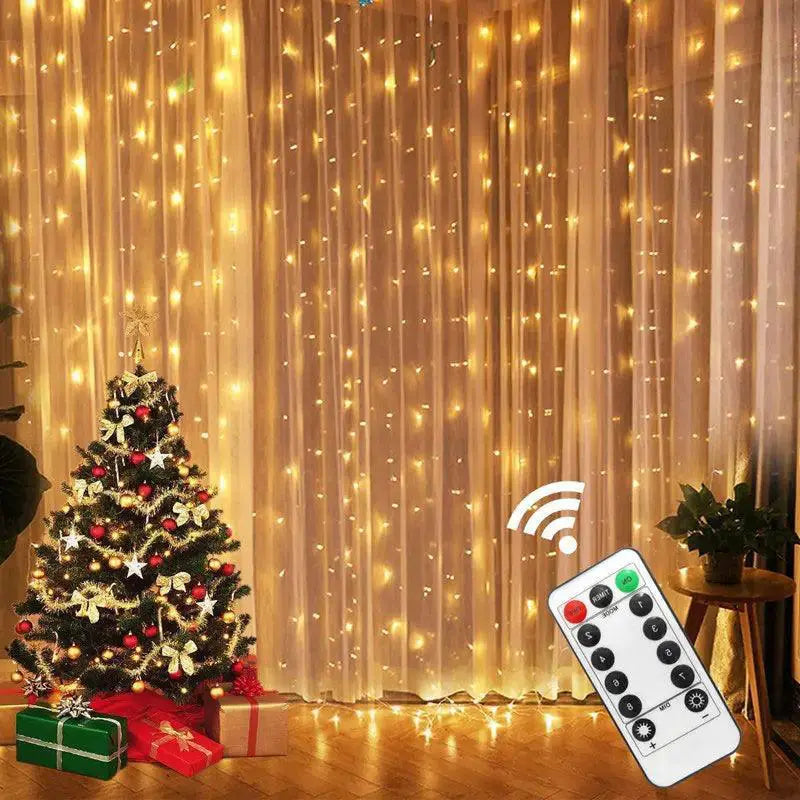 Enchanting LED Curtain Lights for Weddings and Home Decor