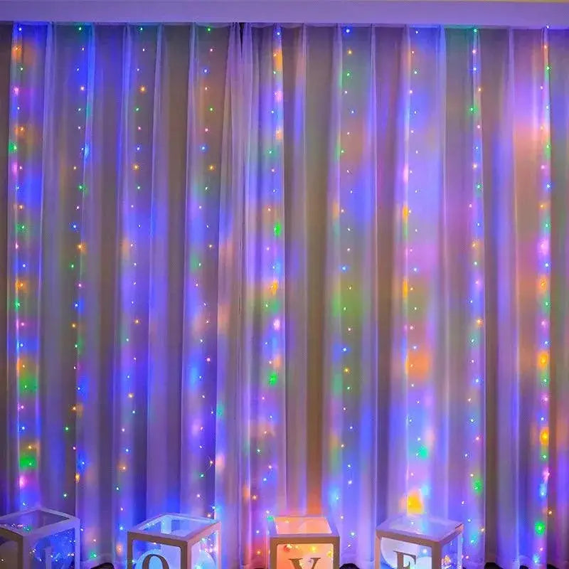 Enchanting LED Curtain Lights for Weddings and Home Decor