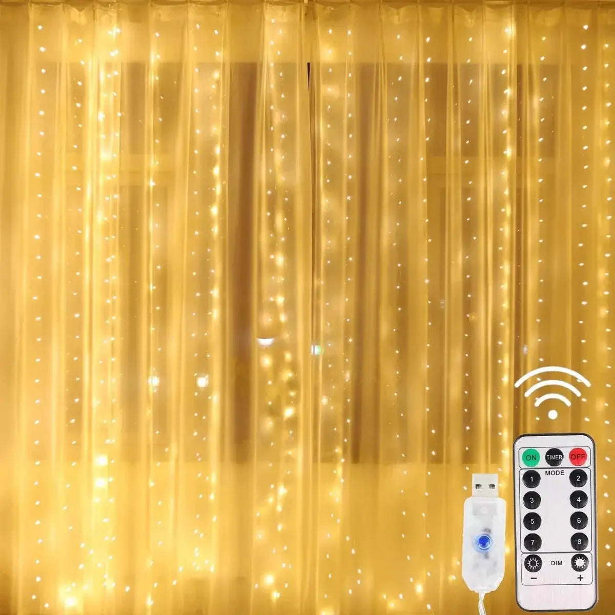 USB Powered LED Curtain Lights For Magical Holiday Decor