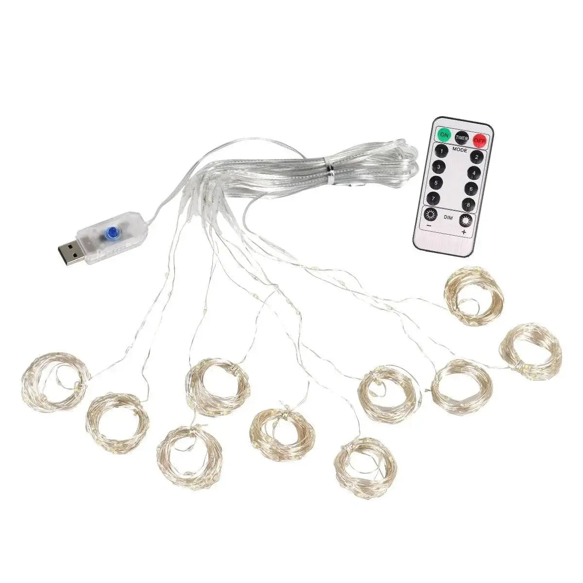 USB Powered LED Curtain Lights For Magical Holiday Decor