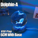 3D Galaxy Moon Lamp USB LED Night Light For Home Decor