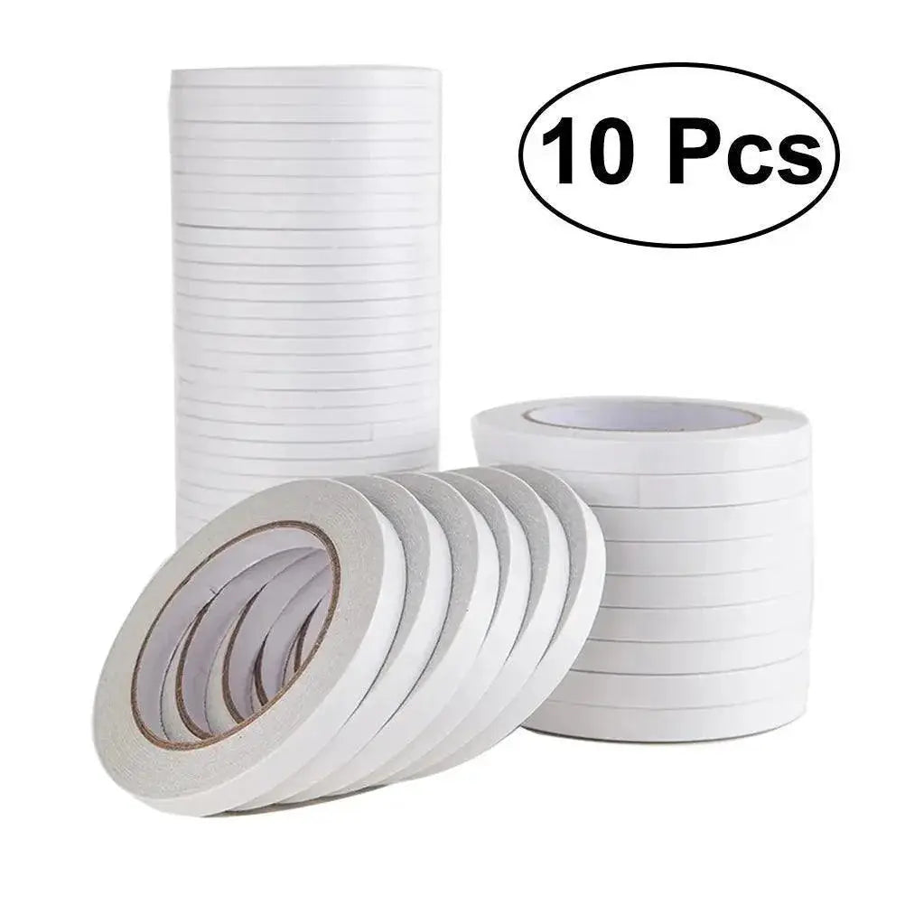 10 rolls double-sided adhesive tape for crafts, gift wrapping, and office use from OurLum.com