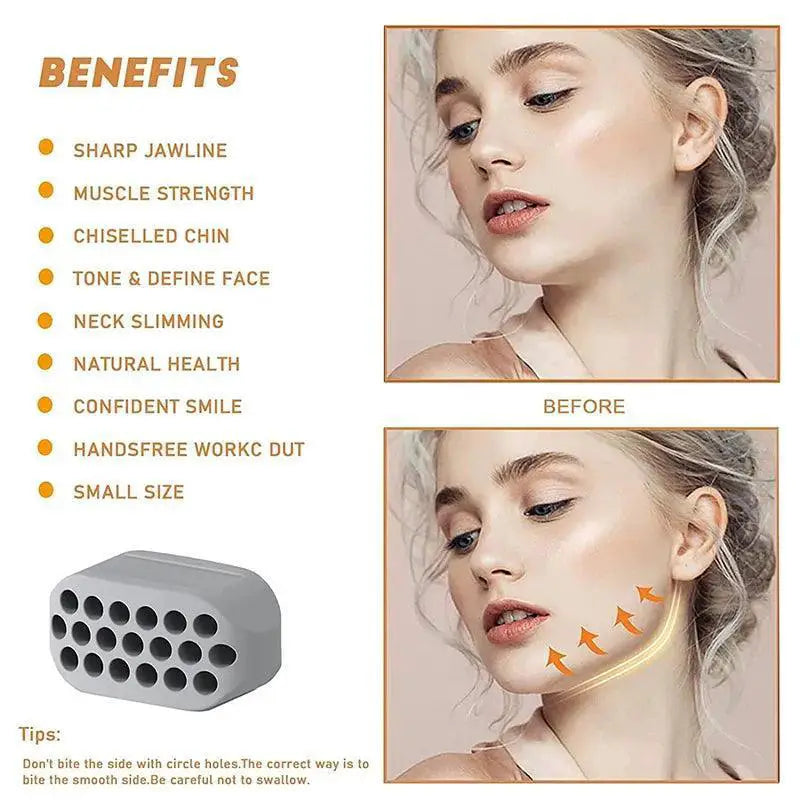 Youthful Skin Jaw Exerciser Defined Jawline And Radiant Skin