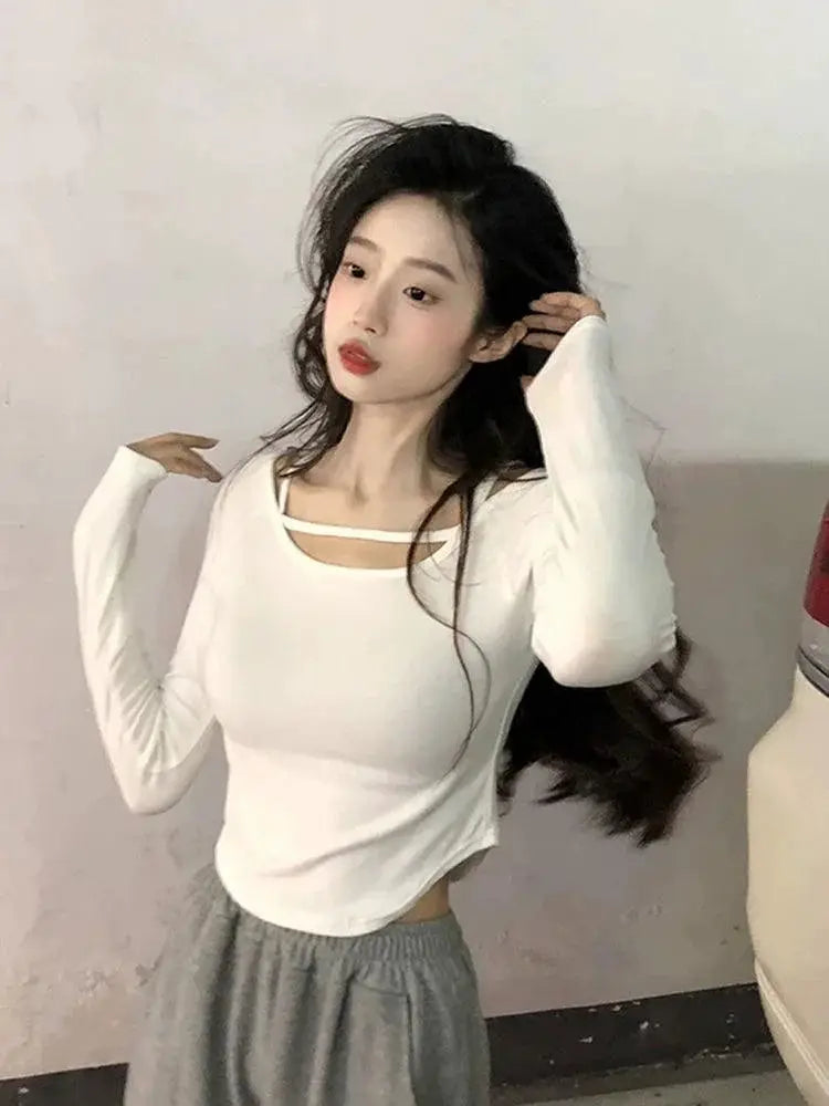 Internet Celebrity Slim Fit Tops For Trendy Outfits