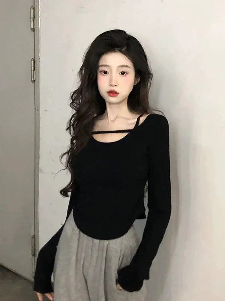 Internet Celebrity Slim Fit Tops For Trendy Outfits