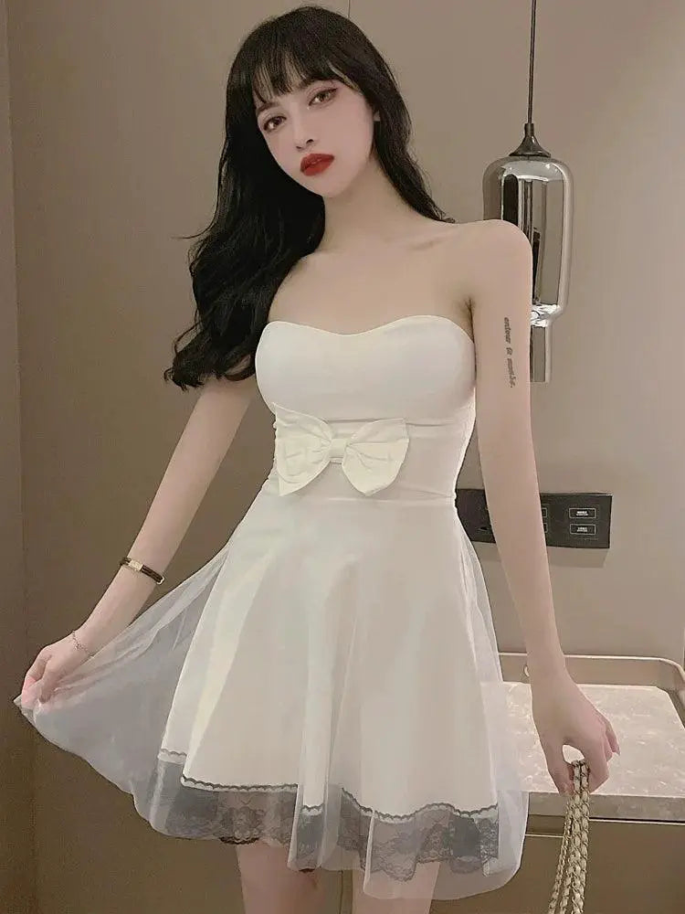 Sexy Pettiskirt Bridesmaid Dress With Elegant Tube Top Style