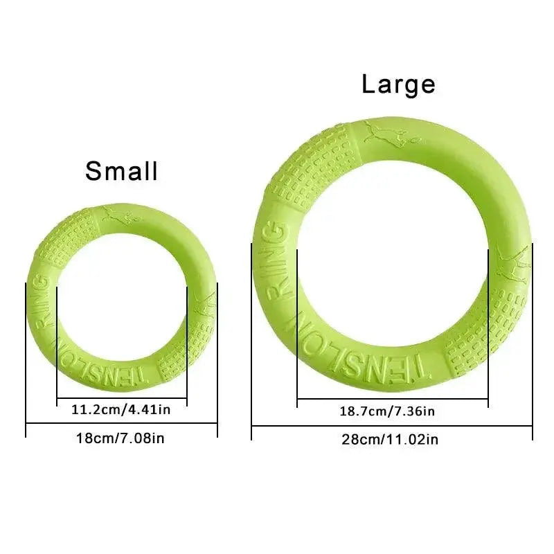 Interactive Dog Training Ring Puller Flying Discs Toy