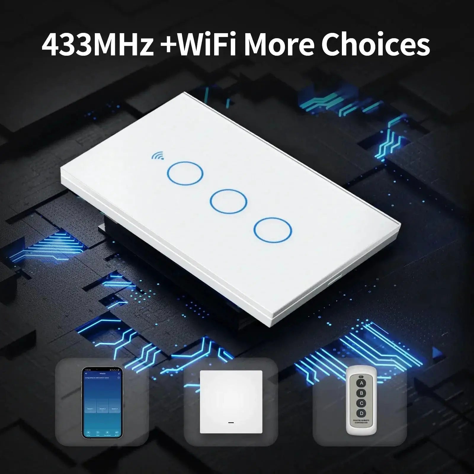 TNCE Tuya Smart Wall Switch Touch Sensor LED Lighting