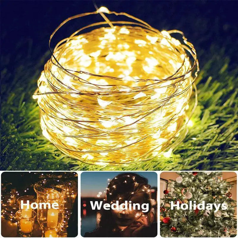 Enchanting Solar LED Fairy Lights for Outdoor Decor