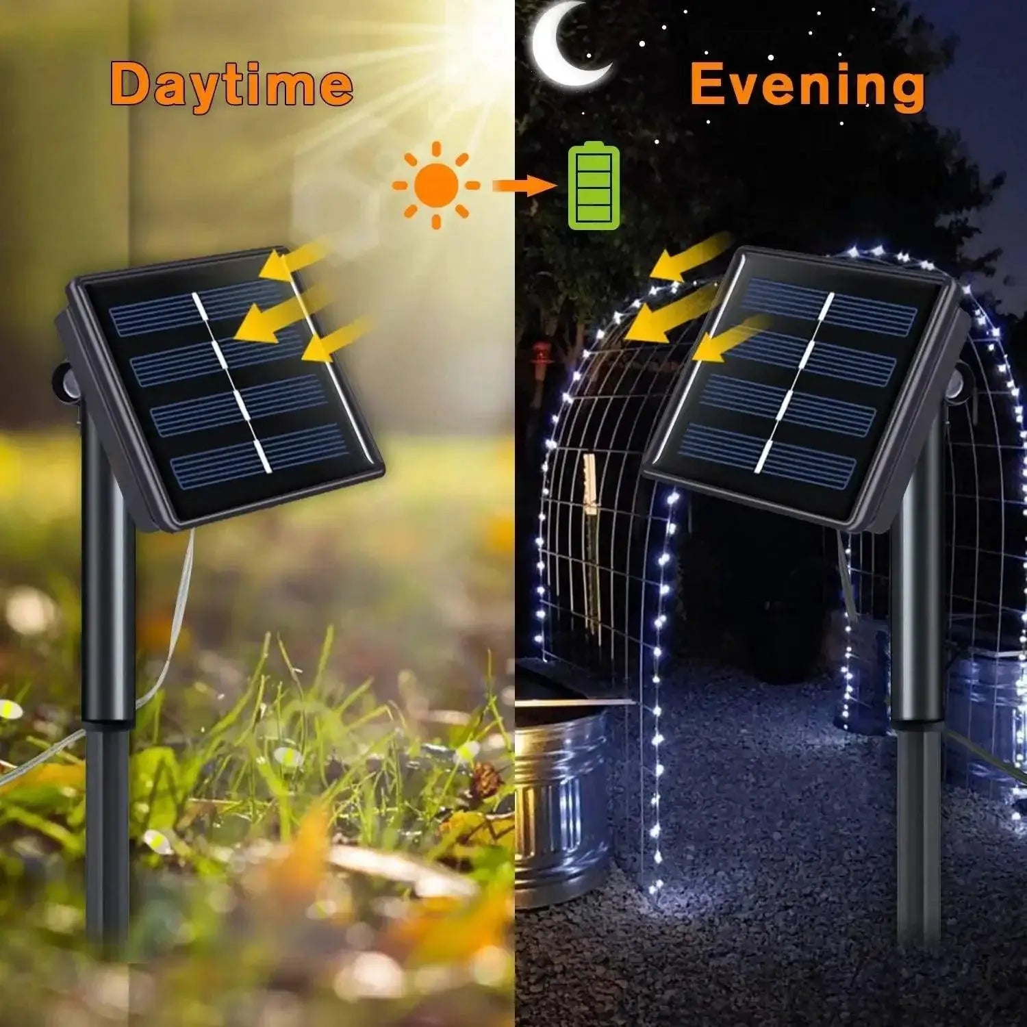Enchanting Solar LED Fairy Lights for Outdoor Decor