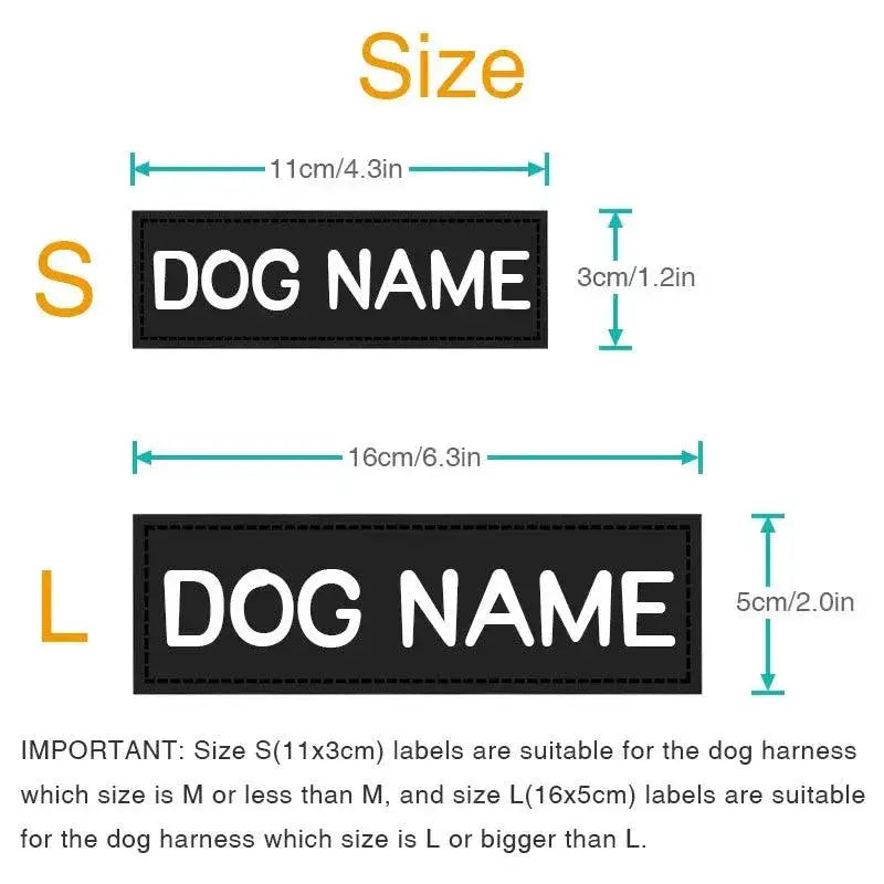 Custom Reflective Dog ID Tag Luminous Safety Labels
