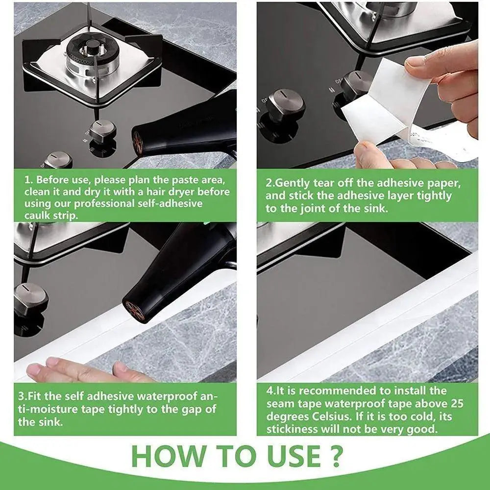 PVC Waterproof Sealing Strip Tape For Kitchen And Bathroom