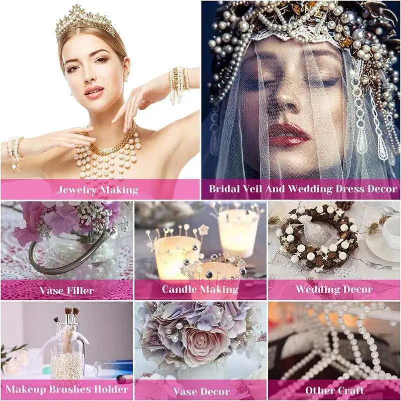 Ivory Pearl Beads For Elegant DIY Jewelry Craft Sparkle