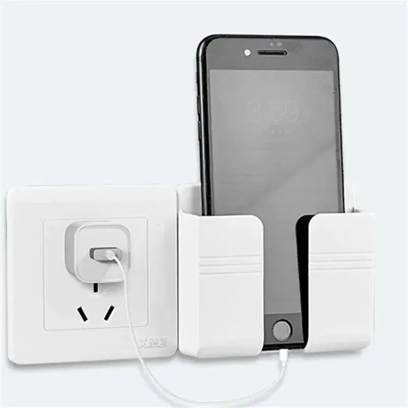 Wall Mounted Remote And Phone Organizer Storage Solution
