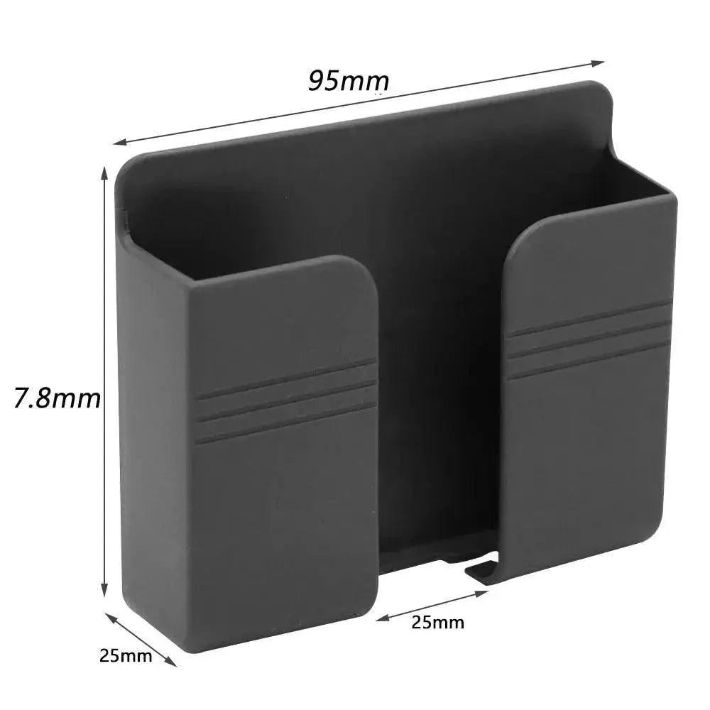 Wall Mounted Remote And Phone Organizer Storage Solution