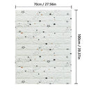 3D Brick Pattern Self Adhesive Waterproof Wall Sticker