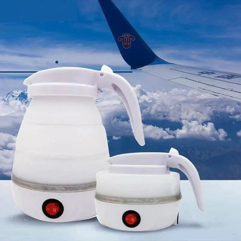 Travel Folding Kettle 600ml Portable Silicone Steel