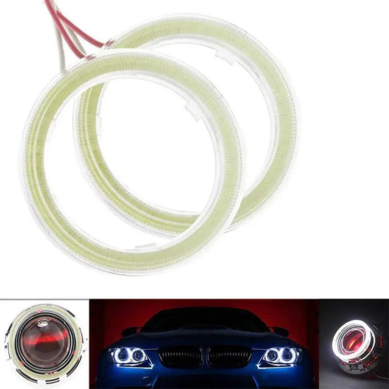 Customizable COB LED Halo Ring Lights for Enhanced Car Style