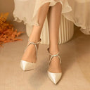 Secure Fit Bridal Satin Heels for Brides