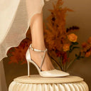 Secure Fit Bridal Satin Heels for Brides