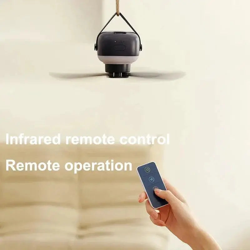 Portable USB Camping Fan With Remote Control Four Speeds