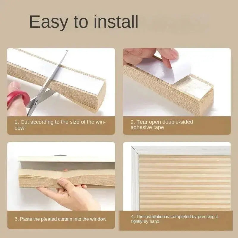 Blackout Cordless Pleated Window Blind With Child Safe